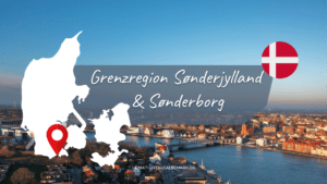 Dänemark Auswanderer Hilfe Die süddänische Grenzregion und Stadt Sönderborg im Stadtpanorama