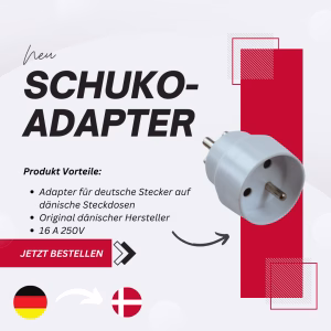 Schuko Adapter (Deutschland nach Dänemark)