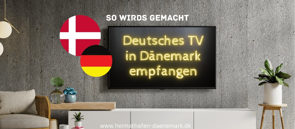 Deutsches TV in Dänemark empfangen Ein Fernseher sucht nach dem Empfang von deutschen TV Kanälen in Dänemark