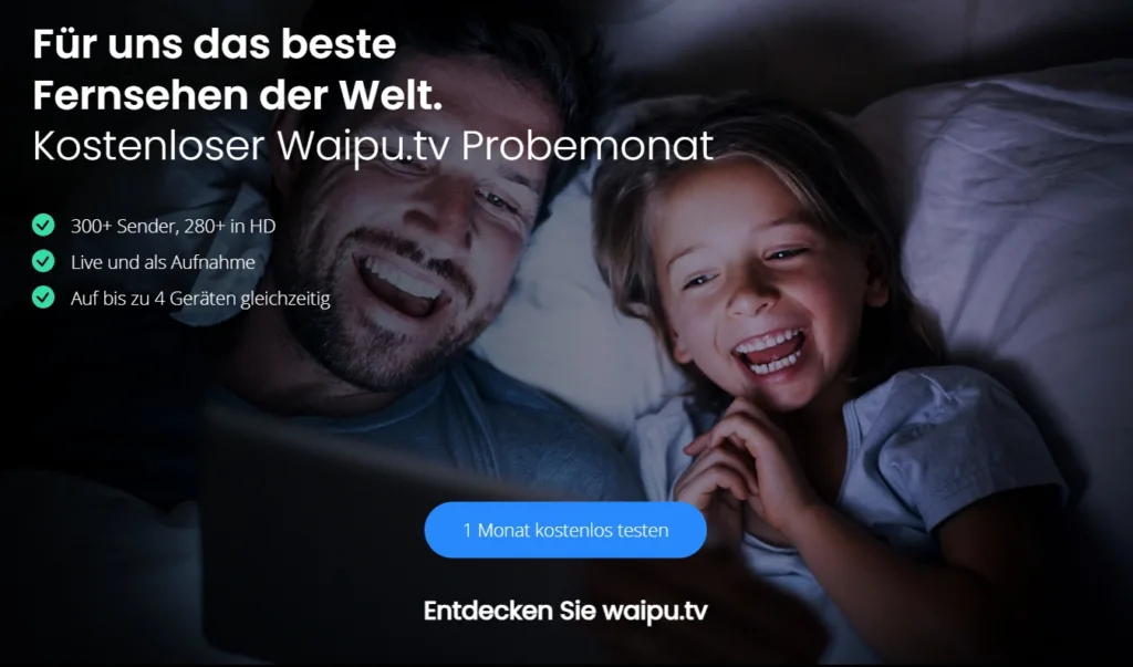 Deutsches TV in Dänemark empfangen waipu tv probemonat